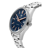  Shop Authentic Tag Heuer Carrera Quartz Diamonds Blue Dial Silver Steel Strap Watch for Women - WAR1114.BA0601 - Luxxuri