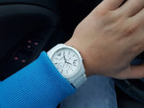  Shop Authentic Emporio Armani Ceramica Chronograph White Dial White Strap Watch For Men - AR1453 - Luxxuri