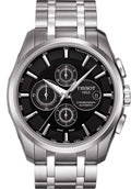 Shop Authentic Tissot Couturier Chronograph Black Dial Silver Steel Strap Watch For Men - T035.617.11.051.00 - Luxxuri