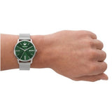  Shop Authentic Emporio Armani Minimalist Quartz Green Dial Silver Mesh Bracelet Watch For Men - AR11578 - Luxxuri