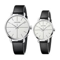  Shop Authentic Calvin Klein Evan White Dial Black Leather Strap Watch for Women - K7B231CY - Luxxuri