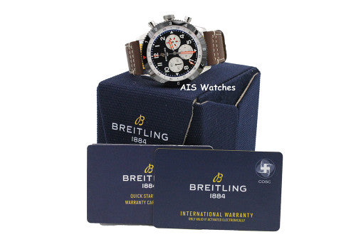  Shop Authentic Breitling Super Avi B04 Chronograph GMT 46 Curtiss Warhawk Green Dial Brown Leather Strap Watch for Men - AB04452A1L1X1 - Luxxuri