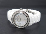  Shop Authentic Emporio Armani Ceramica White Mother of Pearl Dial Stainless Steel Strap Watch For Women - AR1426 - Luxxuri
