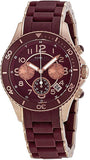  Shop Authentic Marc Jacobs Rock Chronograph Red Dial Red Silicone Strap Watch for Women - MBM2596 - Luxxuri