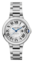  Shop Authentic Cartier Ballon Bleu De Cartier Silver Dial Silver Steel Strap Watch for Women - WSBB0044 - Luxxuri