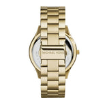  Shop Authentic Michael Kors Slim Runway Green Dial Gold Steel Strap Watch for Women - MK3435 - Luxxuri