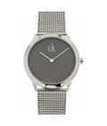  Shop Authentic Calvin Klein Minimal Grey Dial Silver Mesh Bracelet Watch for Women - K3M2212X - Luxxuri
