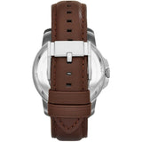  Shop Authentic Fossil Grant Automatic White Dial Brown Leather Strap Watch for Men - ME3052 - Luxxuri