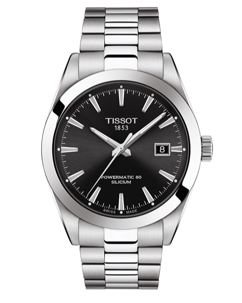  Shop Authentic Tissot Gentleman Powermatic 80 Silicium Black Dial Silver Steel Strap Watch For Men - T127.407.11.051.00 - Luxxuri