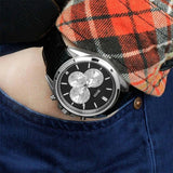  Shop Authentic Hugo Boss Driver Black Dial Black Leather Strap Watch for Men - 1512879 - Luxxuri