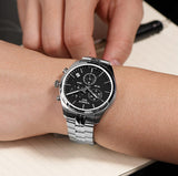  Shop Authentic Tissot T Classic PR 100 Chronograph Black Dial Silver Steel Strap Watch for Men - T101.417.11.051.00 - Luxxuri