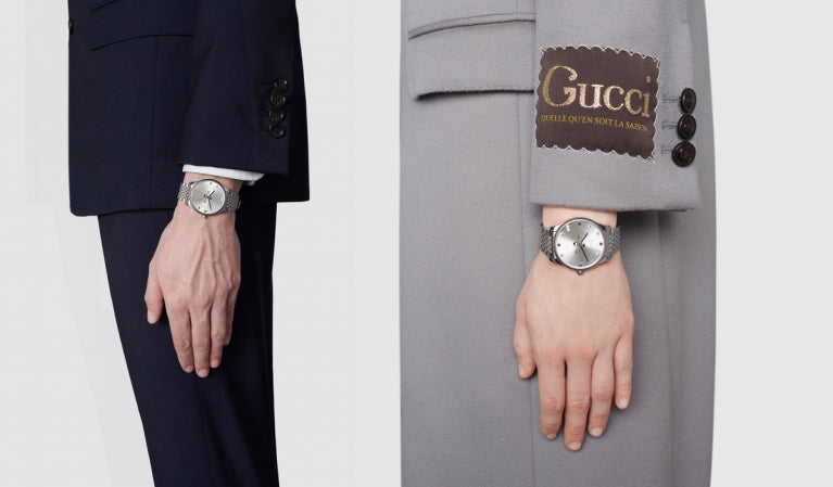 Gucci G Timeless Quartz Silver Dial Silver Steel Strap Watch For Women - YA1264153