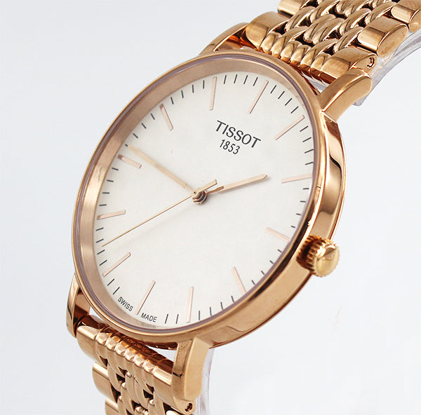 Shop Authentic Tissot Everytime Medium White Dial Rose Gold Mesh Bracelet Watch For Men - T109.410.33.031.00 - Luxxuri