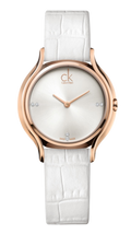  Shop Authentic Calvin Klein Skirt White Dial White Leather Strap Watch for Women - K2U236KW - Luxxuri