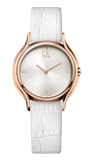  Shop Authentic Calvin Klein Skirt White Dial White Leather Strap Watch for Women - K2U236KW - Luxxuri