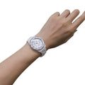  Shop Authentic Chanel J12 Diamonds Mother of Pearl White Dial White Steel Strap Watch for Women - J12 H5704 - Luxxuri