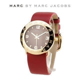  Shop Authentic Marc Jacobs Amy Red Dial Burgundy Leather Strap Watch for Women - MBM1152 - Luxxuri