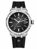  Shop Authentic Maurice Lacroix Aikon Automatic Chronograph Black Dial Black Leather Strap Watch for Men - AI1808-SS000-330-2 - Luxxuri