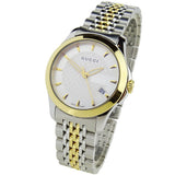  Shop Authentic Gucci G Timeless Silver Dial Two Tone Steel Strap Watch For Women - YA126511 - Luxxuri