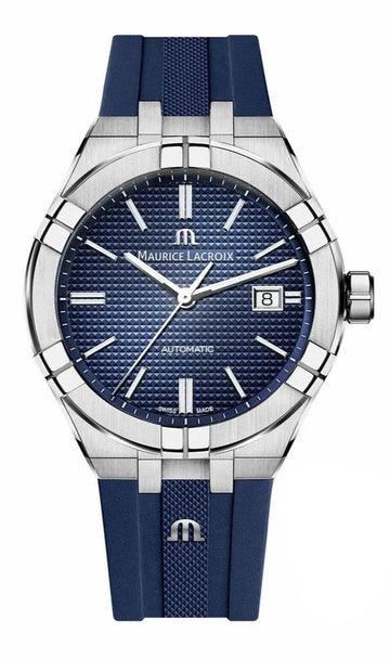  Shop Authentic Maurice Lacroix Aikon Automatic Blue Dial Blue Rubber Strap Watch for Men - AI11808-SS000B-430-4 - Luxxuri