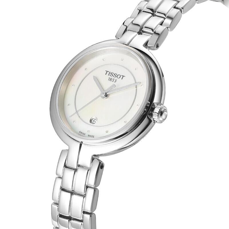  Shop Authentic Tissot T Lady Flamingo Diamonds White Dial Silver Steel Strap Watch For Women - T094.210.11.116.01 - Luxxuri