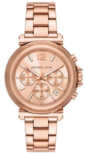  Shop Authentic Michael Kors Maren Chronograph Rose Gold Dial Rose Gold Steel Strap Watch for Women - MK7494 - Luxxuri