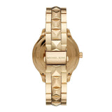  Shop Authentic Michael Kors Runway Mercer Crystals Gold Dial Gold Steel Strap Watch For Women - MK6714 - Luxxuri