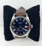  Shop Authentic Tissot Gentlemen Powermatic 80 Silicium Blue Dial Brown Leather Strap Watch For Men - T127.407.16.041.00 - Luxxuri