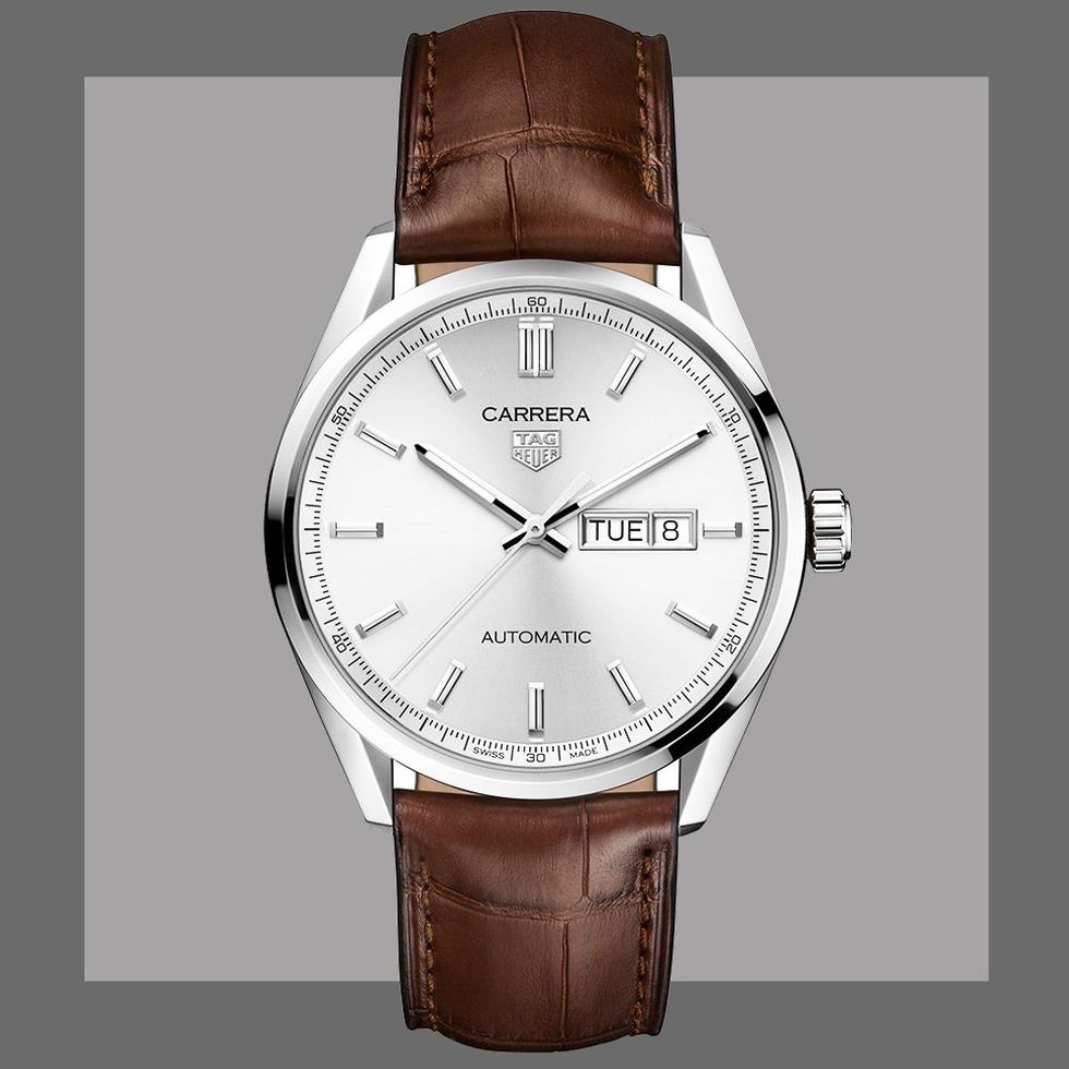 Shop Authentic Tag Heuer Carrera Calibre 5 Automatic White Dial Brown Leather Strap Watch for Men - WAR201B.FC6291 - Luxxuri