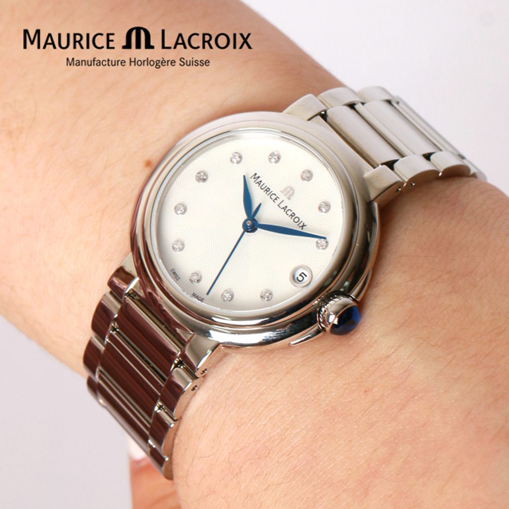  Shop Authentic Maurice Lacroix Fiaba Mother of Pearl Dial Silver Steel Strap Watch for Women - FA1004-SS002-170-1 - Luxxuri