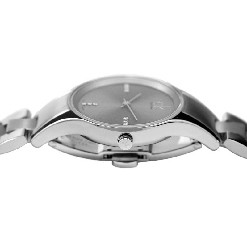  Shop Authentic Calvin Klein Simplicity Silver Dial Silver Steel Strap Watch for Women - K4323120 - Luxxuri