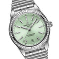  Shop Authentic Breitling Chronomat Automatic 36 Diamonds Green Dial Two Tone Steel Strap Watch for Women - A10380591L1A1 - Luxxuri