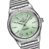  Shop Authentic Breitling Chronomat Automatic 36 Diamonds Green Dial Two Tone Steel Strap Watch for Women - A10380591L1A1 - Luxxuri