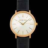  Shop Authentic Michael Kors Jaryn Quartz White Dial Black Leather Strap Watch For Women - MK2472 - Luxxuri