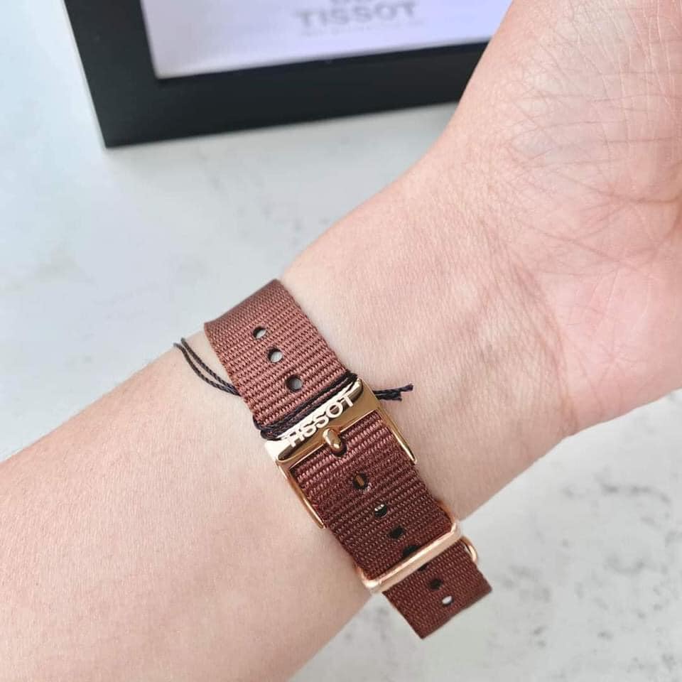  Shop Authentic Tissot Everytime Desire White Dial Maroon NATO Strap Watch for Women - T109.210.37.031.00 - Luxxuri