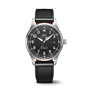  Shop Authentic IWC Pilot's Mark XVIII 40mm Black Dial Black Leather Strap Watch for Men - IW327001 - Luxxuri