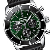  Shop Authentic Breitling Superocean Heritage B01 Chronograph 44 Limited Edition Green Dial Black Mesh Bracelet Watch for Men - AB01621A1L1S1 - Luxxuri