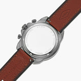  Shop Authentic Fossil Bronson Chronograph Grey Dial Brown Leather Strap Watch for Men - FS5855 - Luxxuri