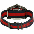 Gucci Dive Tiger Blue and Red Dial Blue Red Blue Nylon Strap Watch For Men - YA136215