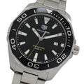  Shop Authentic Tag Heuer Aquaracer Quartz Black Dial Silver Steel Strap Watch for Men - WAY101A.BA0746 - Luxxuri