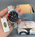  Shop Authentic Fossil FB-03 Chronograph Black Dial Silver Steel Strap Watch for Men - FS5767 - Luxxuri