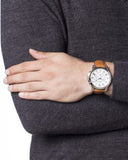  Shop Authentic Fossil Grant Chronograph White Dial Brown Leather Strap Watch for Men - FS5060 - Luxxuri