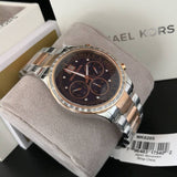  Shop Authentic Michael Kors Brinkley Blue Dial Two Tone Steel Strap Watch for Women - MK6205 - Luxxuri