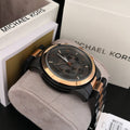  Shop Authentic Michael Kors Runway Chronograph Grey Dial Two Tone Steel Strap Unisex Watch - MK8189 - Luxxuri