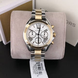  Shop Authentic Michael Kors Bradshaw Chronograph Silver Dial Two Tone Steel Strap Watch For Women - MK5912 - Luxxuri