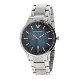  Shop Authentic Emporio Armani Renato Blue Dial Silver Steel Strap Watch For Men - AR2472 - Luxxuri