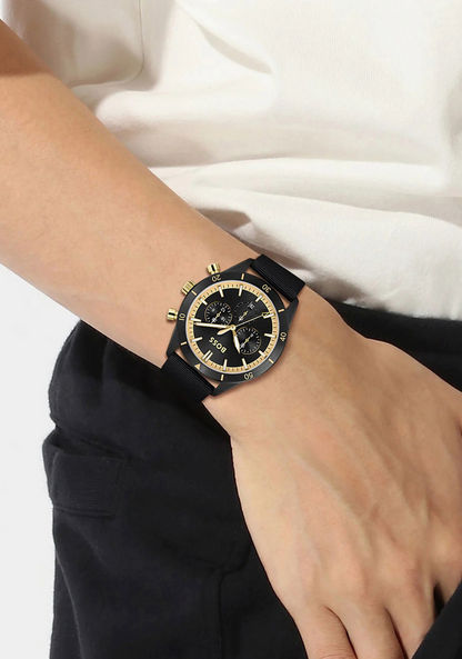  Shop Authentic Hugo Boss Grand Prix Black Dial Black Steel Strap Watch for Men - 1513578 - Luxxuri