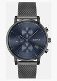  Shop Authentic Hugo Boss Skymaster Chronograph Grey Dial Grey Mesh Bracelet Watch for Men  - 1513934 - Luxxuri