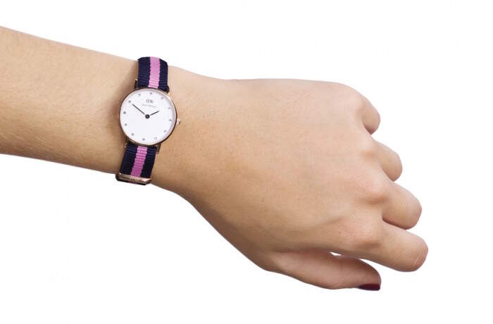  Shop Authentic Daniel Wellington Classy Winchester White Dial Two Tone NATO Strap Watch For Women - DW00100077 - Luxxuri