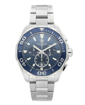  Shop Authentic Tag Heuer Aquaracer Blue Dial SIlver Steel Strap Watch for Men - CAY111B.BA0927 - Luxxuri